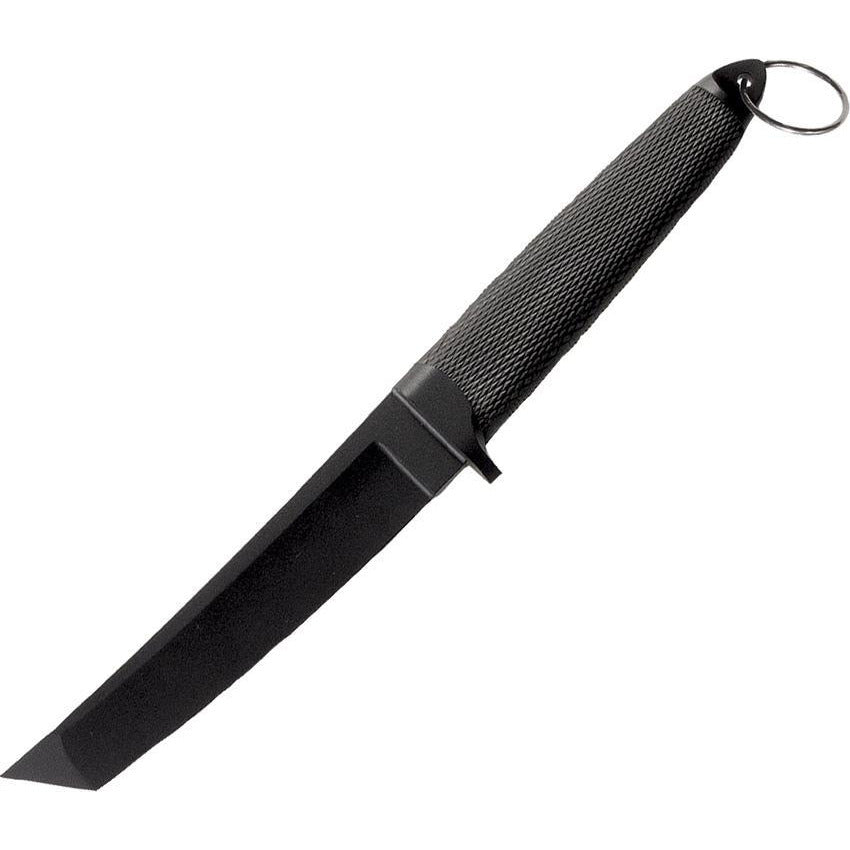 Cold Steel 49HCF Mini Tac Bowie Stainless Blade Knife with Black Griv-Ex Handle