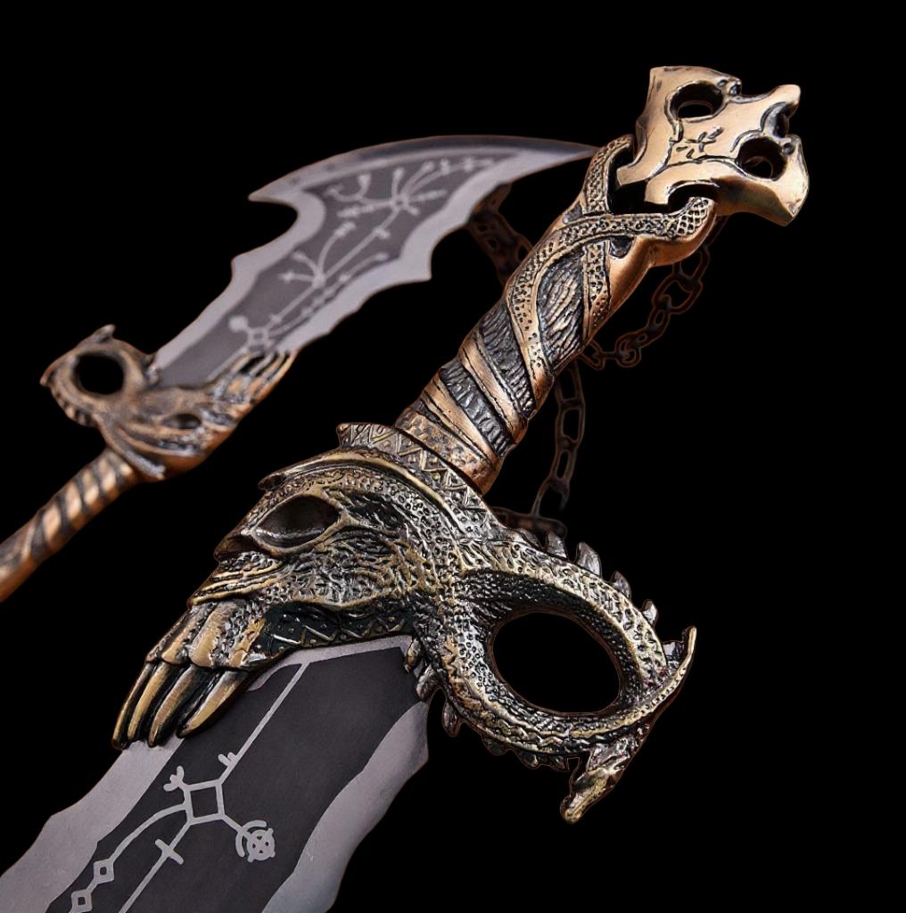 God of War Blades of Chaos Replica: Kratos Cosplay - Stainless Steel thumbnail 2