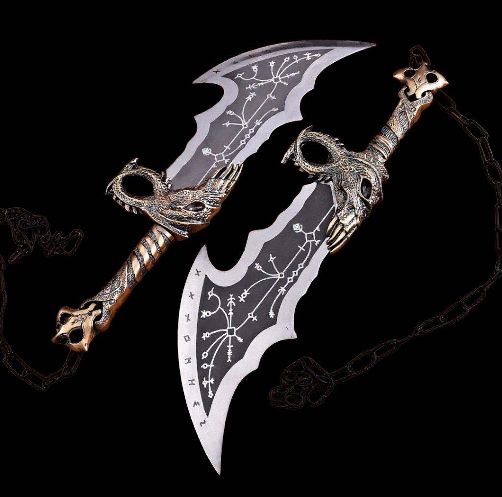 God of War Blades of Chaos Replica: Kratos Cosplay - Stainless Steel thumbnail 3