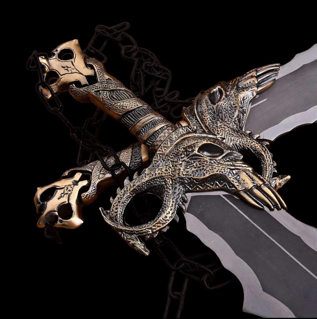 God of War Blades of Chaos Replica: Kratos Cosplay - Stainless Steel thumbnail 4