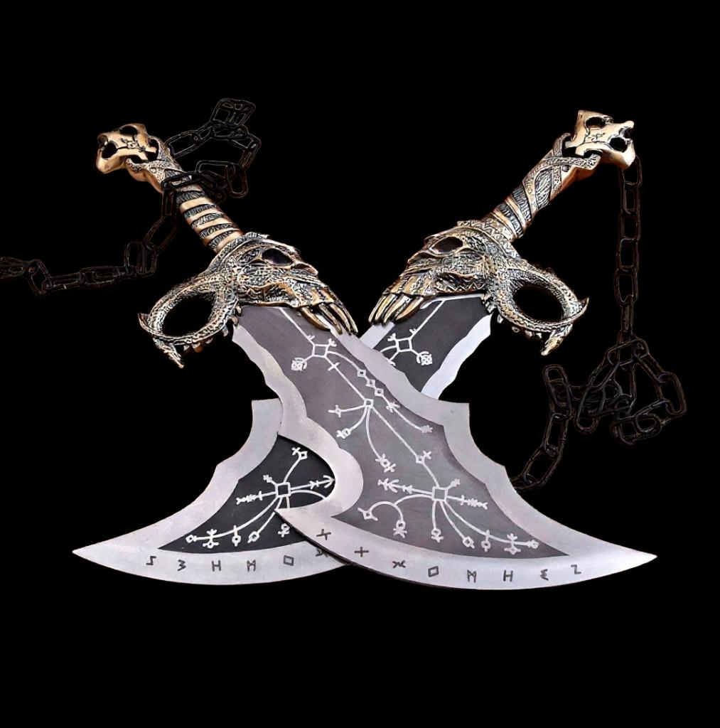 God of War Blades of Chaos Replica: Kratos Cosplay - Stainless Steel thumbnail 5