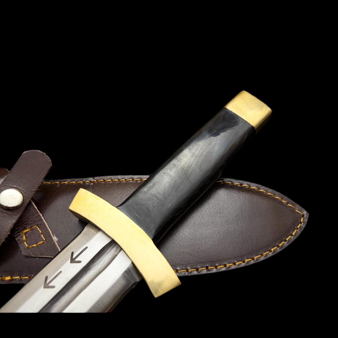Vinland Saga Handmade D2 Steel Daggers with Leather Sheath thumbnail 5