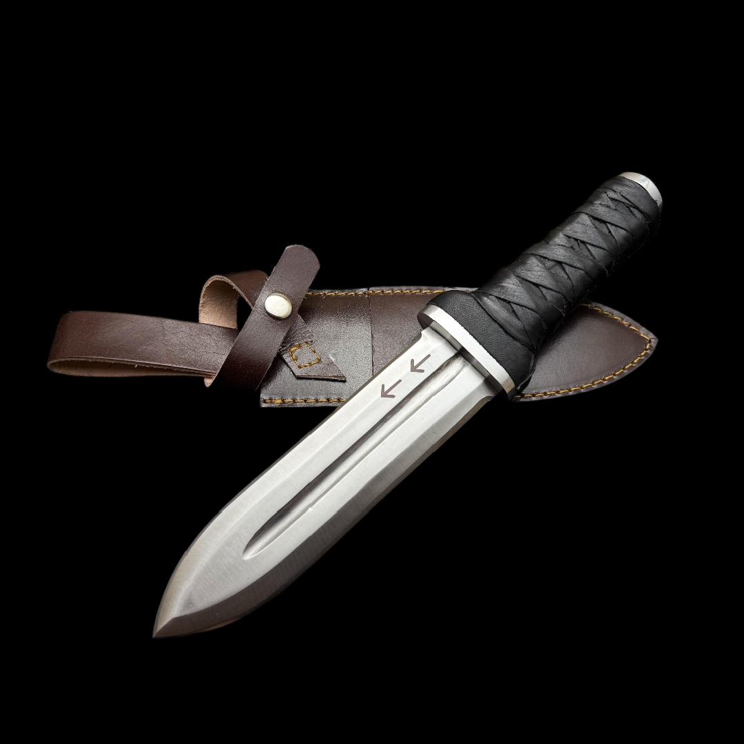 Vinland Saga Handmade D2 Steel Daggers with Leather Sheath thumbnail 6