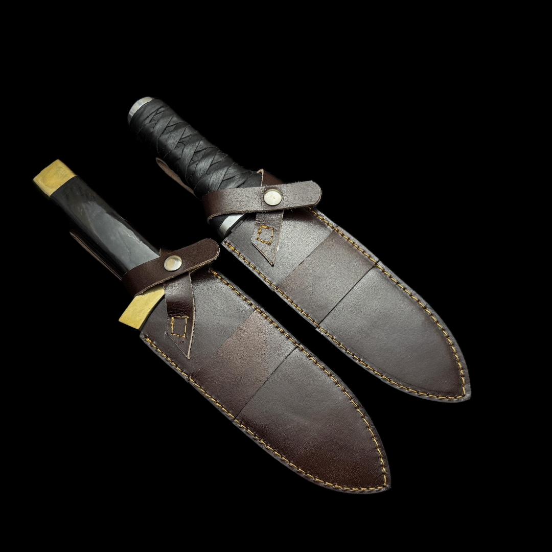 Vinland Saga Handmade D2 Steel Daggers with Leather Sheath thumbnail 7