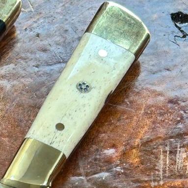 Handmade D2 Steel Chef Knife: Bull Horn & Bone Handle thumbnail 3