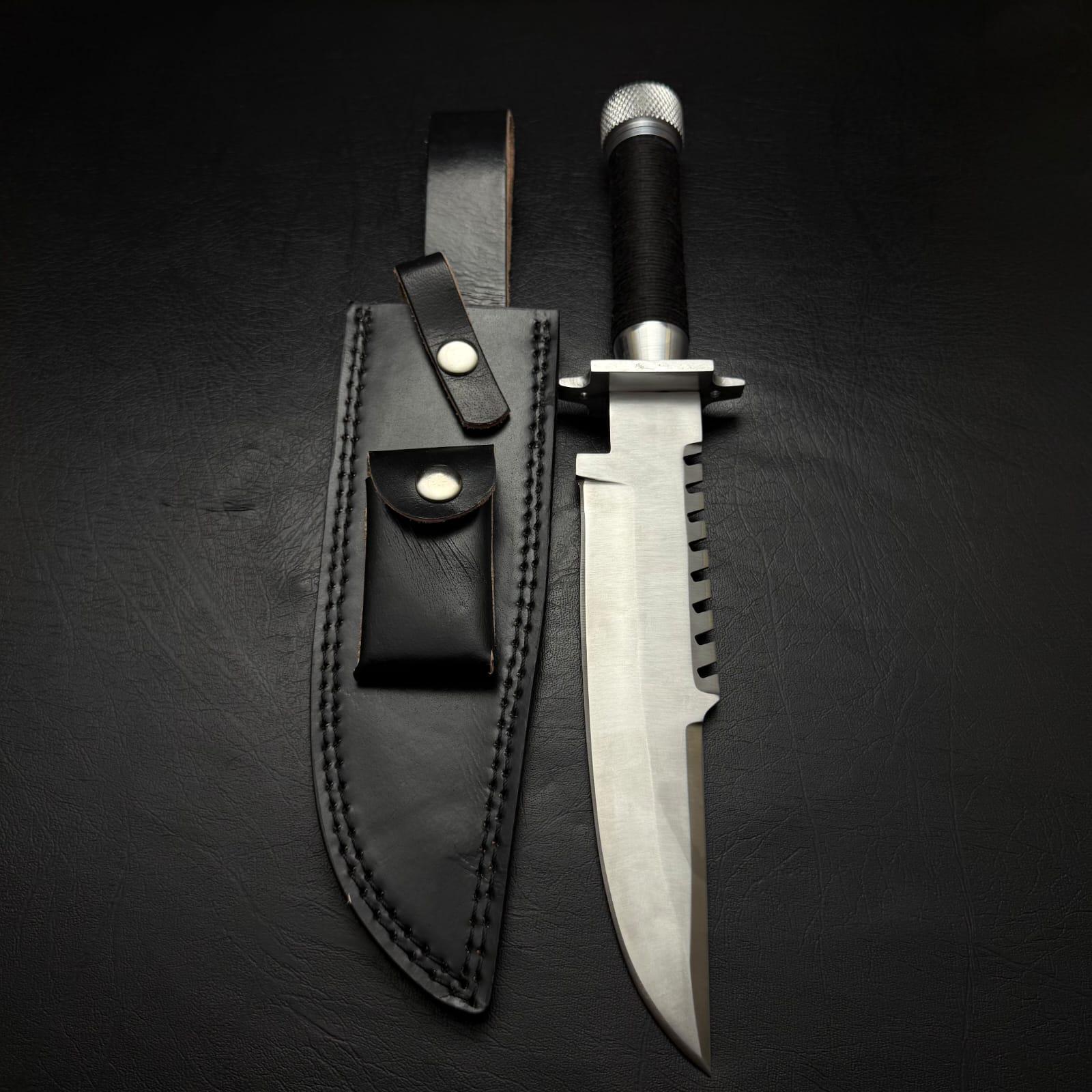 LS1 Commando Replica Bowie Knife: D2 Steel, Leather Sheath thumbnail 4