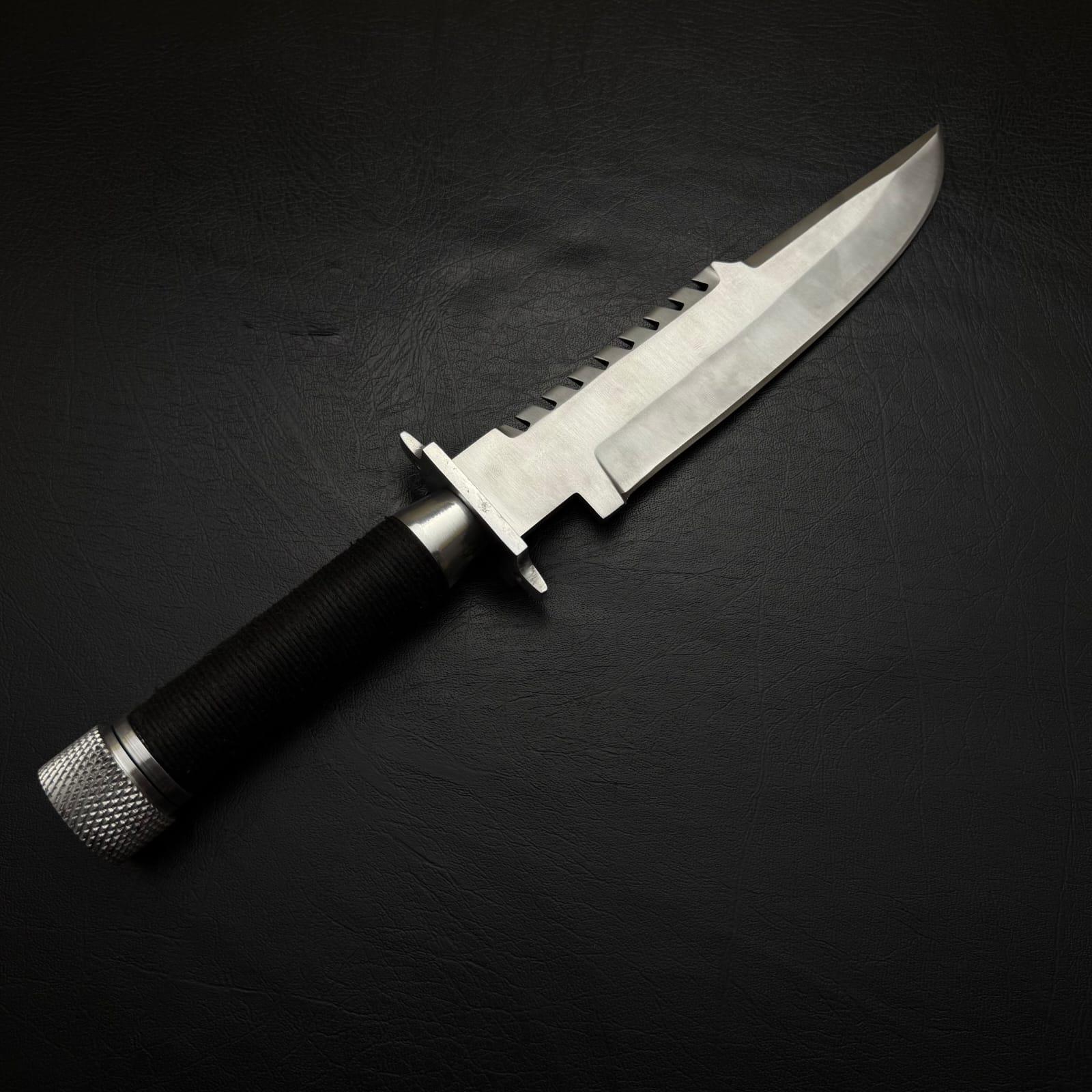 LS1 Commando Replica Bowie Knife: D2 Steel, Leather Sheath thumbnail 7