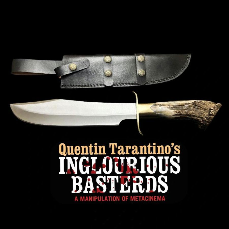 Inglourious Basterds Replica Bowie Knife: D2 Steel Blade, Antler Handle