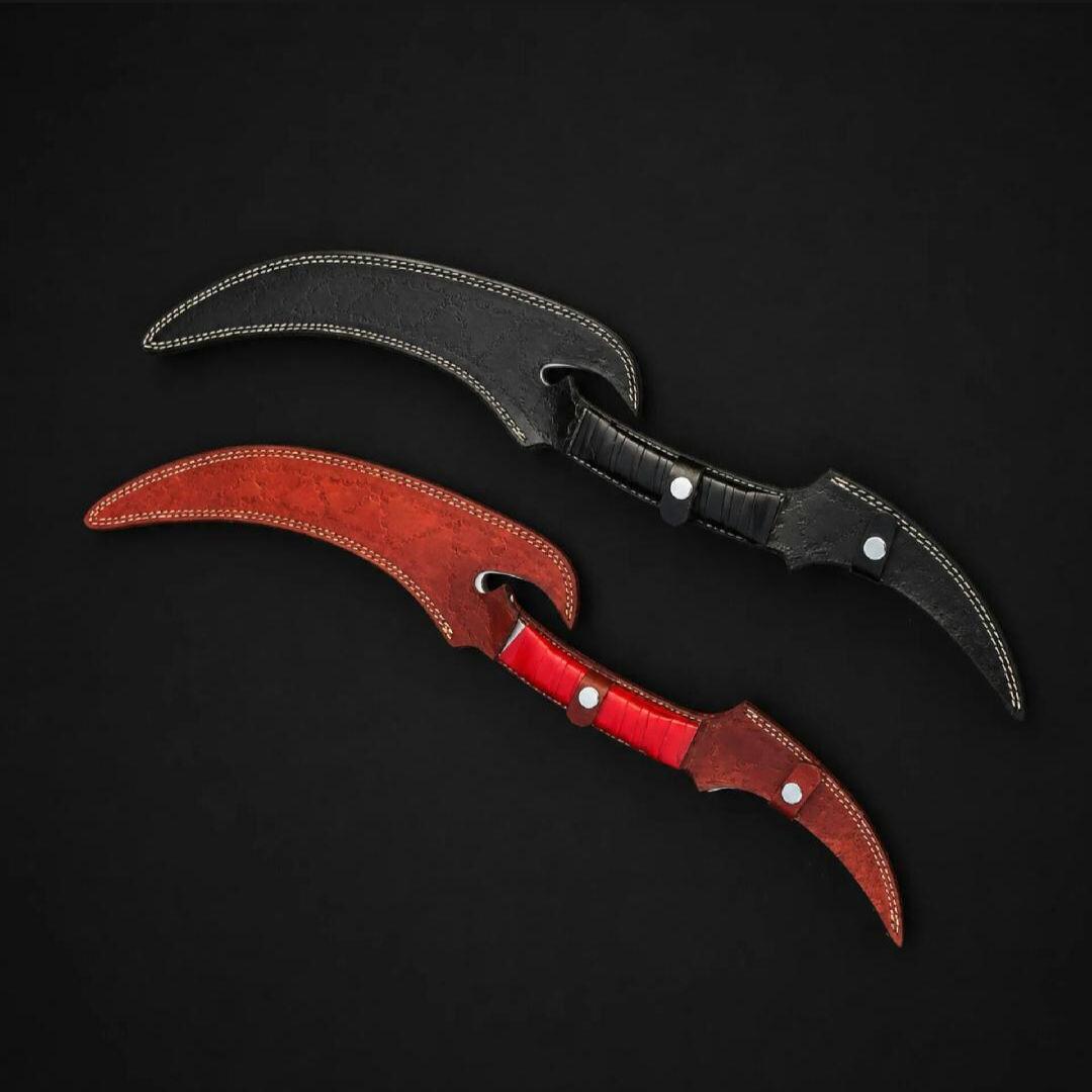 Handmade D2 Steel Elf Style Blades: Fantasy Daggers with Leather Wrap thumbnail 6