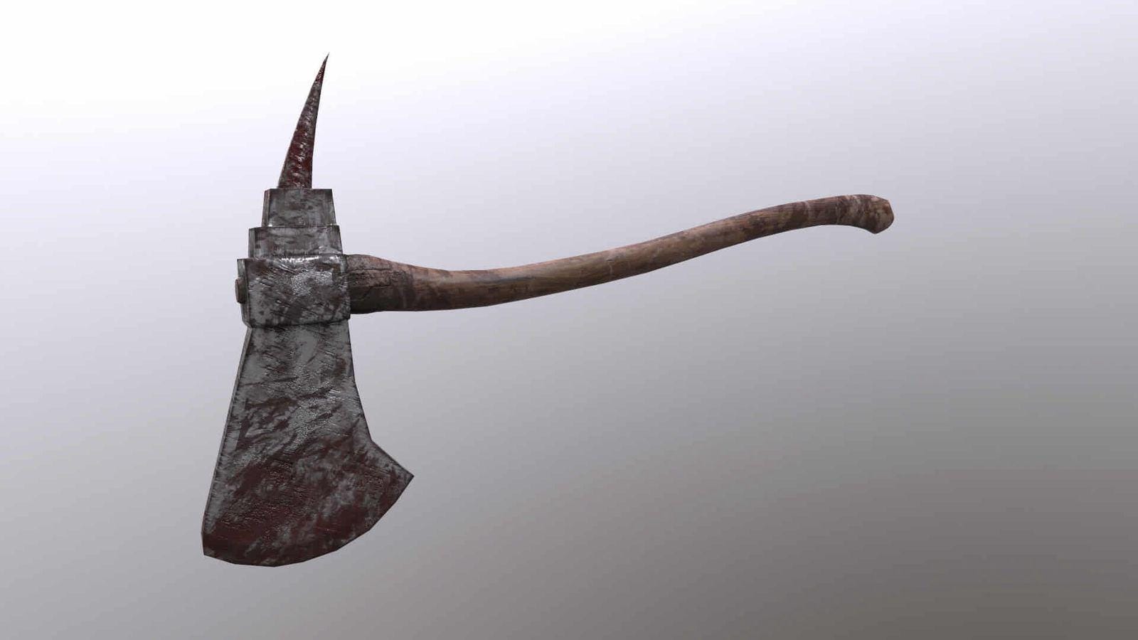 Hand Forged "The Hills Have Eyes" Axe Replica: Carbon Steel, Leather Sheath