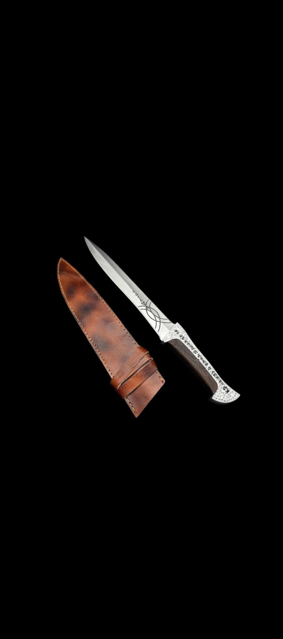 Famous Dune Paul Atreides Crysknife with Leather Sheath thumbnail 6