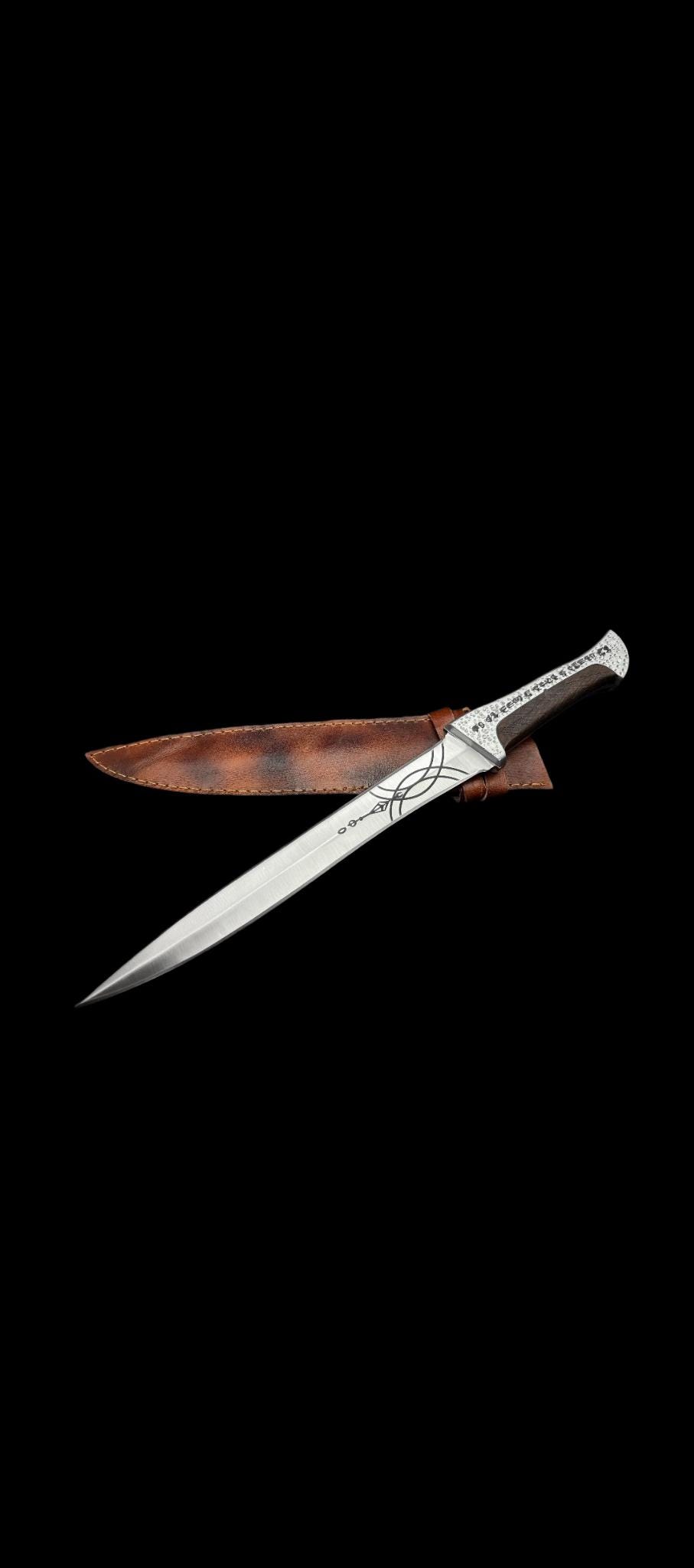Famous Dune Paul Atreides Crysknife with Leather Sheath thumbnail 7