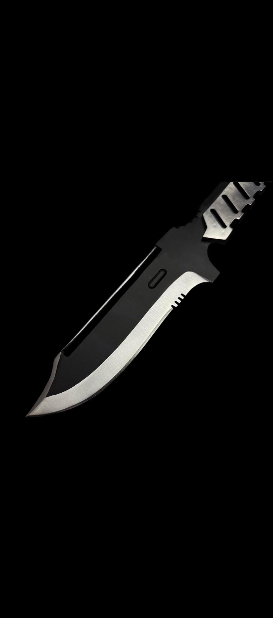 Metal Gear Solid 4 Old Snake Replica Knife | Full Tang J2 Steel, Leather Sheath thumbnail 2