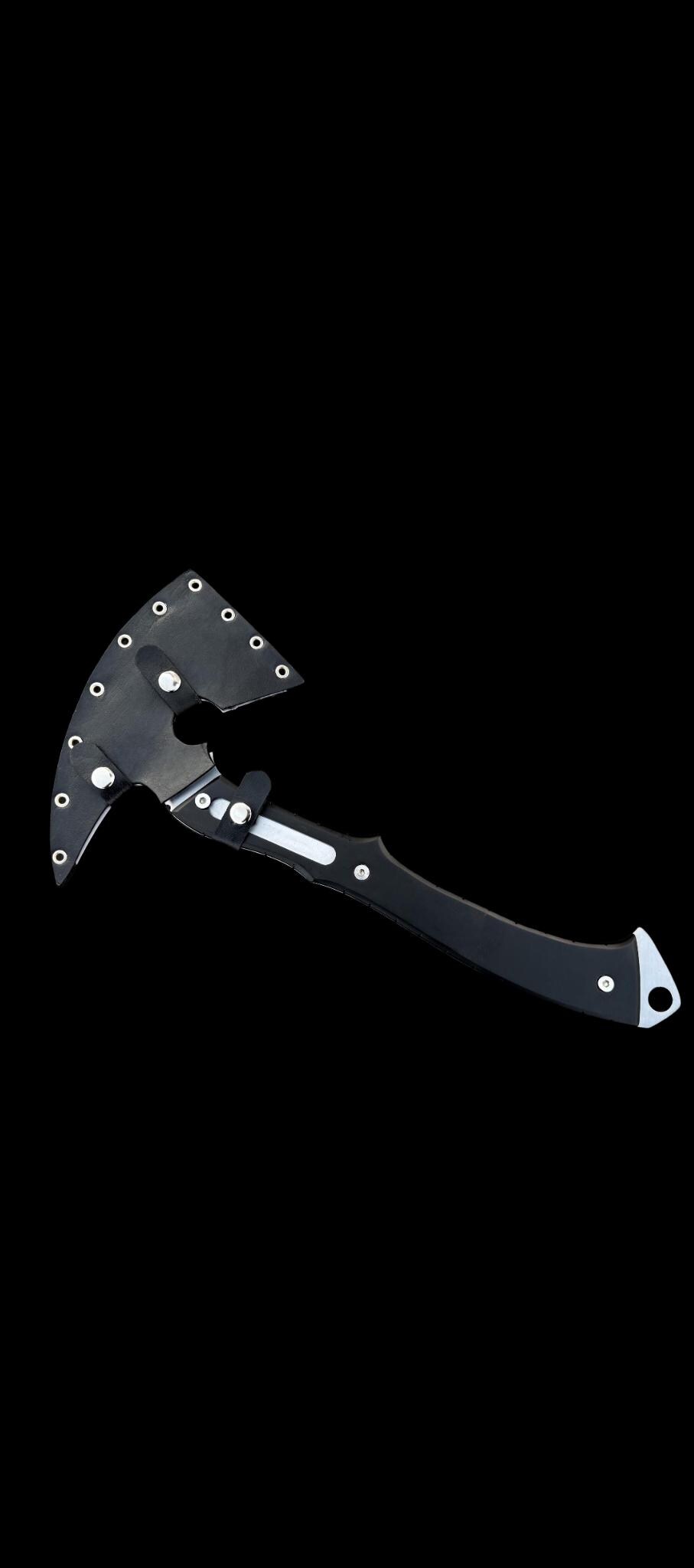 Resident Evil Requiem Leon's Hatchet with Leather Sheath | RE9 Full Tang Stainless Steel Axe thumbnail 2