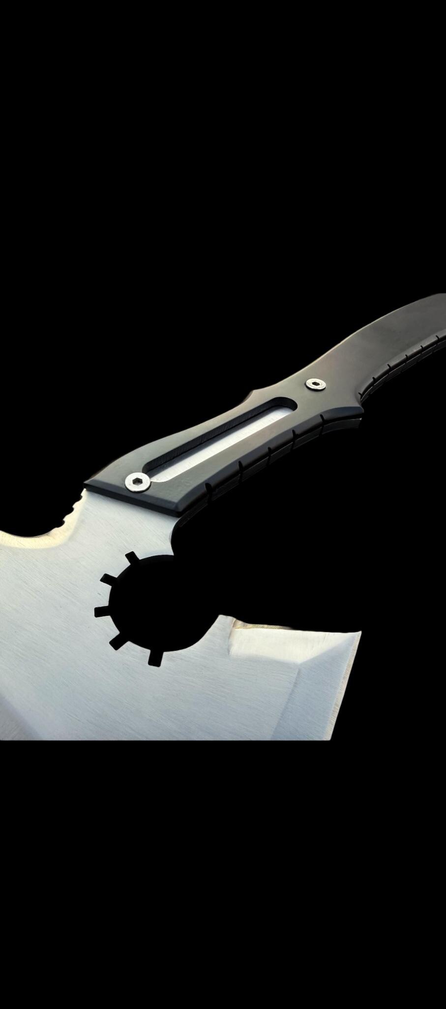 Resident Evil Requiem Leon's Hatchet with Leather Sheath | RE9 Full Tang Stainless Steel Axe thumbnail 6