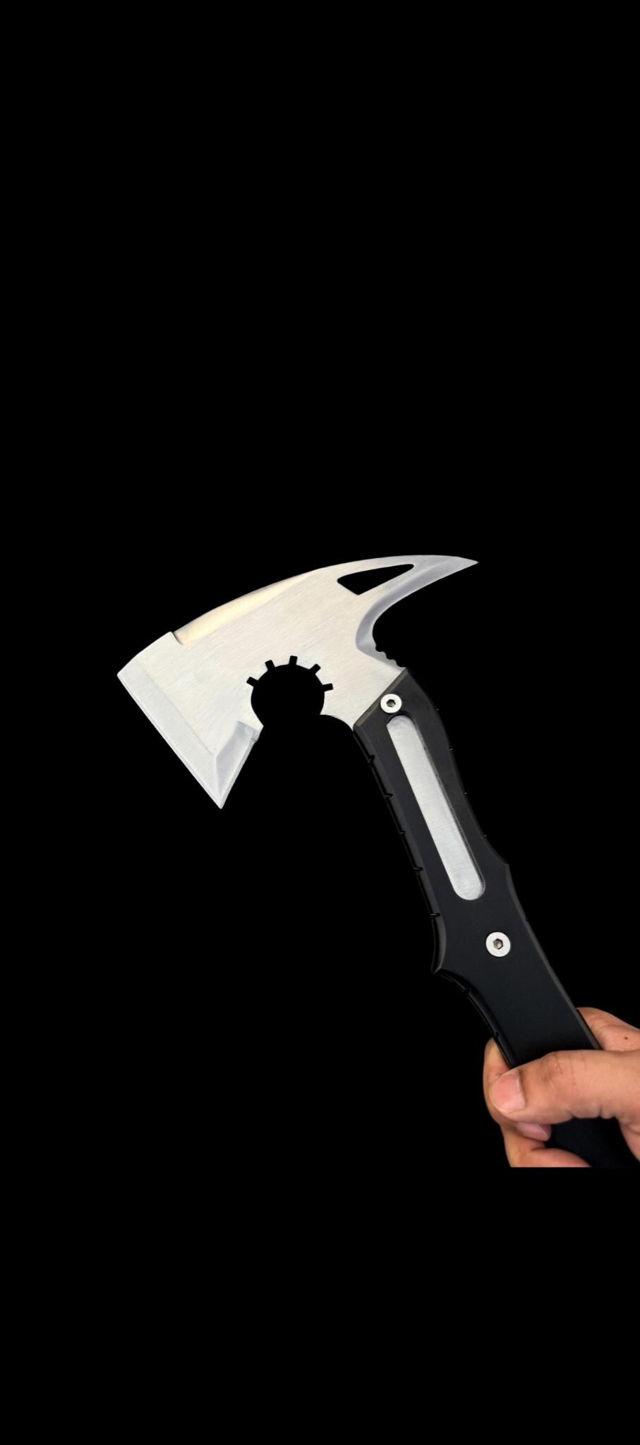 Resident Evil Requiem Leon's Hatchet with Leather Sheath | RE9 Full Tang Stainless Steel Axe thumbnail 7
