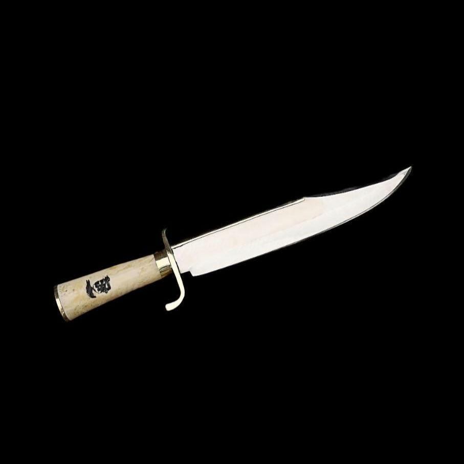 Handmade Expendables Movie replica Bowie Knife : D2 steel and camel bone thumbnail 5