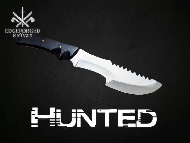 Dead by Daylight Legion Inspired Replica Knife – Hunting Style Collectible with Leather Sheath | Game Fan Item | Display & Gift for Him