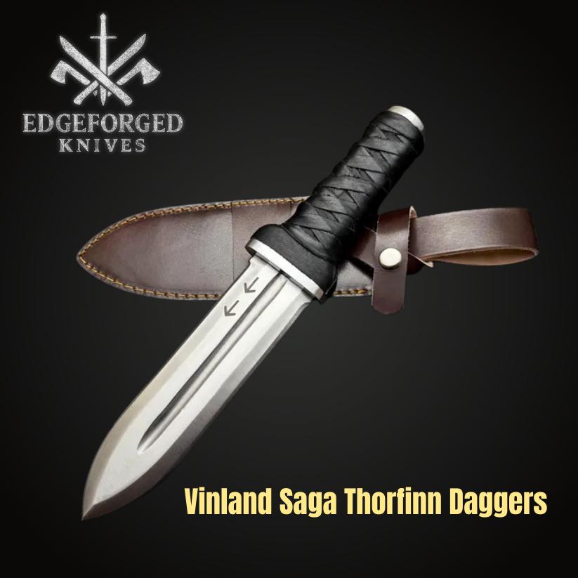 Vinland Saga Thorfinn-Inspired Daggers – Handmade D2 Steel Anime Replica for Collectors & Cosplay