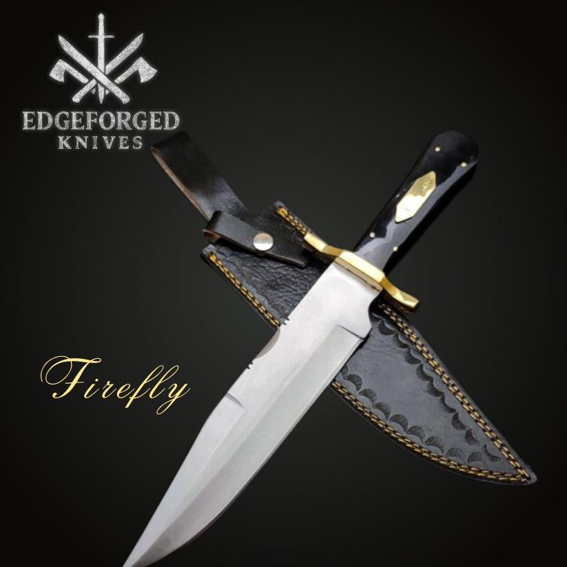 Firefly Series Jayne Cobb “Binky” Bowie Knife – Handmade Full Tang Replica with Leather Sheath