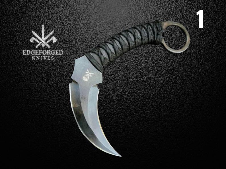 Handmade Karambit | D2 Steel Karambit Knife | Micarta Handle | Leather Sheath