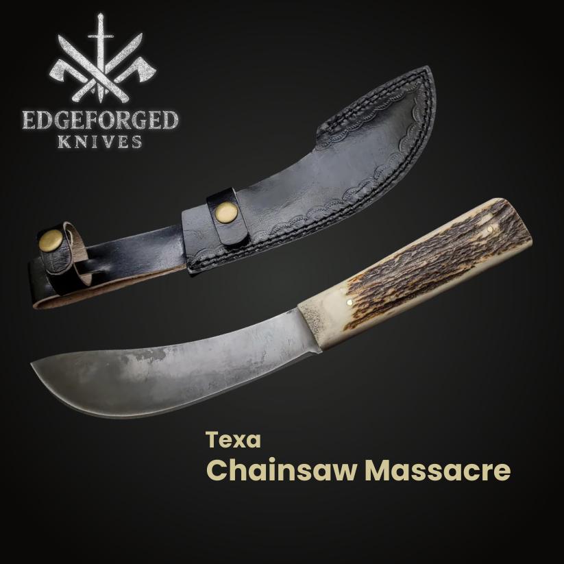 Texas Chainsaw Massacre Leatherface Knife Replica – Antler Handle Horror Prop